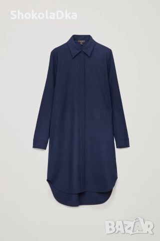 COS рокля тип риза 96 % вълна, снимка 2 - Рокли - 52935820