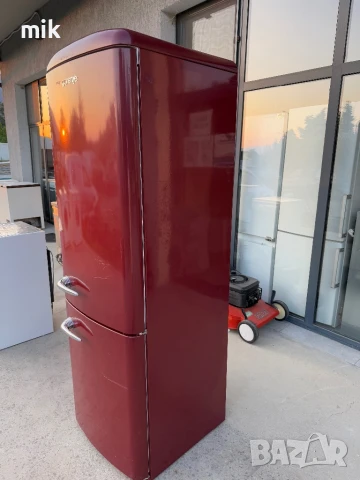 Ретро Червен хладилник с фризер Gorenje 185см, снимка 3 - Хладилници - 50794567