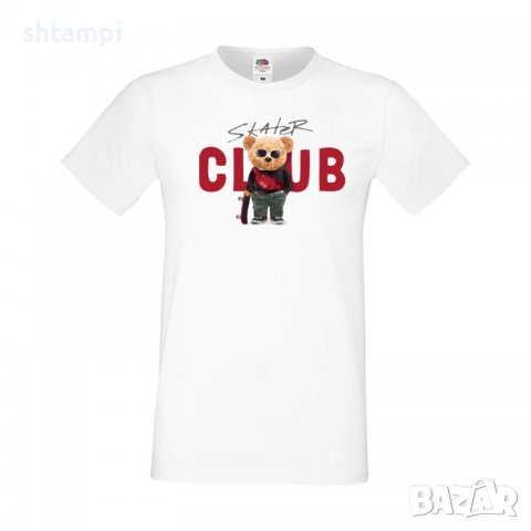 Мъжка тениска bear Skater CLUB, Мече,Меченце,Животно, Играчка,Изненада,Подарък,Повод,, снимка 8 - Тениски - 37294065