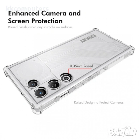 ENKAY HAT PRINCE Прозрачен Калъф за ZTE nubia RedMagic 11 Air 5G - TPU, Подсилени ъгли, Прозрачен, снимка 3 - Калъфи, кейсове - 53944987