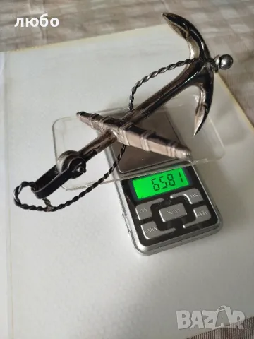  Сребърна Котва от Викториянската Епоха 1890г Сребро 0,925, снимка 18 - Антикварни и старинни предмети - 50255354