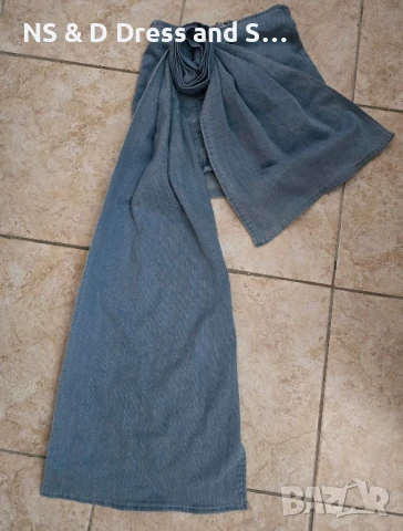 Дамска къса дънкова пола с 3D роза