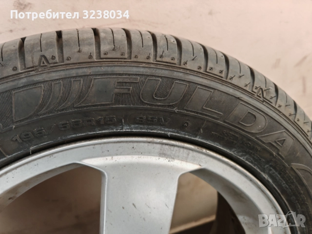 1 брой лятна гума FULDA EcoControl hp 195 55 15 DOT 5022 , снимка 5 - Гуми и джанти - 52388246