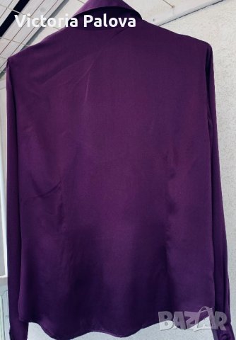 Ефектна риза/блуза кралска коприна, снимка 8 - Ризи - 40450830