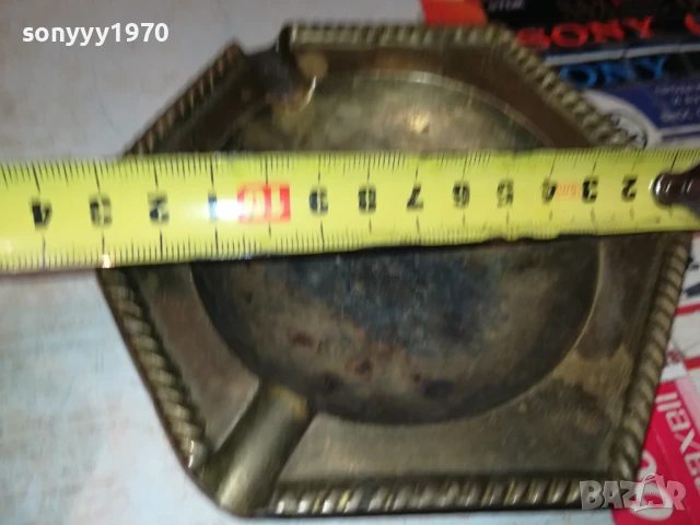 ПЕПЕЛНИК-МЕД/МЕСИНГ-ВНОС SWISS 1708251144LCHERY, снимка 17 - Антикварни и старинни предмети - 51390849