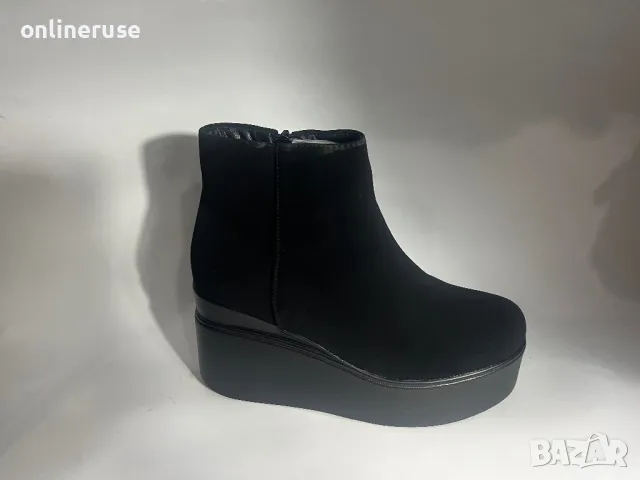 Дамски елегантни боти набук, снимка 1