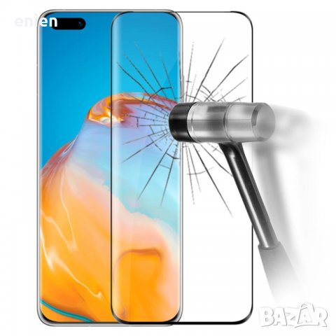 3D Пълнопокриващ стъклен протектор за Huawei P40 Pro