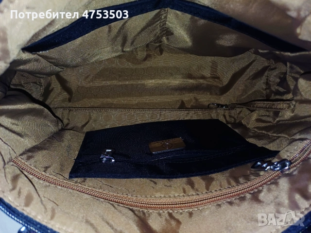 Черна чанта Bogner , снимка 8 - Чанти - 54355563