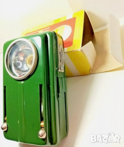 Комунистическо двуцветно сигнално фенерче - винтидж, снимка 3 - Антикварни и старинни предмети - 51456966