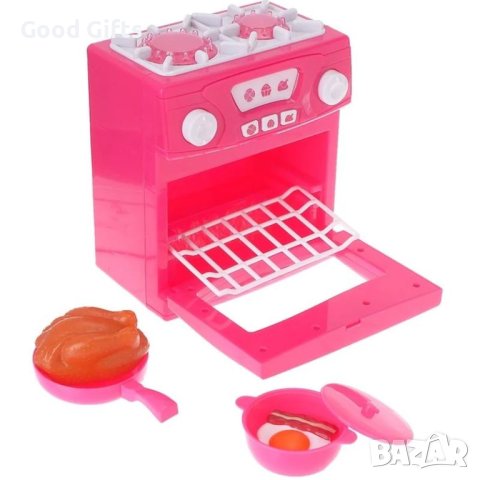 Барби готварска печка със звук и светлина, снимка 4 - Музикални играчки - 42863495