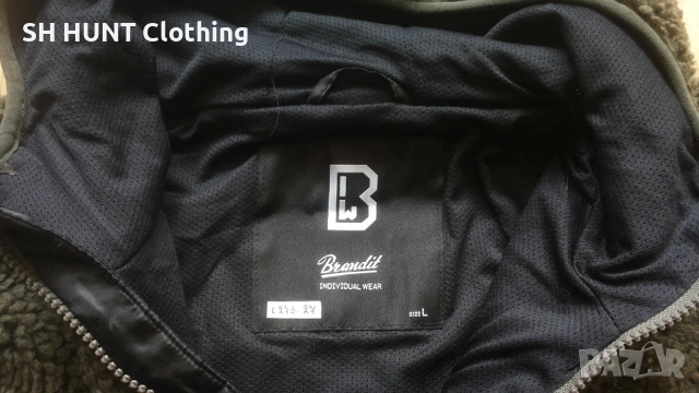 Brandit POLAR Jacket размер L за лов риболов поларено яке - 2543, снимка 10 - Екипировка - 54183337