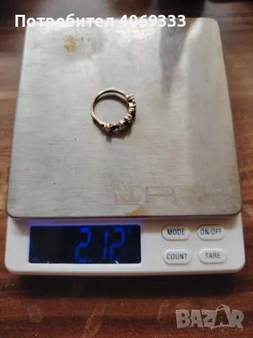 Красив златен пръстен 2.12гр 14к, снимка 9 - Пръстени - 50073630