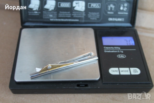 Сребърна щипка за вратовръзка 0,925