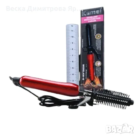 Мултифункционална и стилна маша за коса Kemei KM-19, снимка 2 - Маши за коса - 48240257