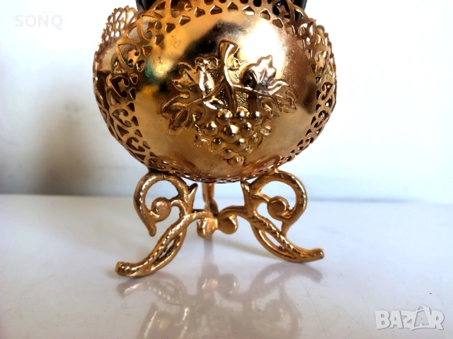 Прекрасен Позлатен Стар Съд, снимка 2 - Антикварни и старинни предмети - 54020169