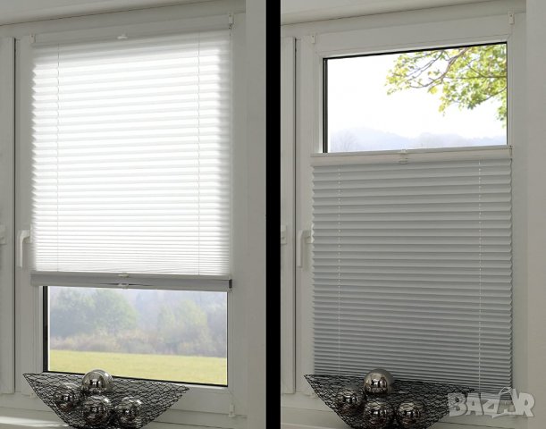 GARDINIA EASYFIX Ден + Нощ плисирана щора без пробиване, за затягане, сгъваема ролетна щора, идеална, снимка 3 - Щори - 40062793