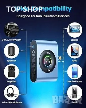 Bluetooth 5.3 AUX адаптер за кола, снимка 5 - Друга електроника - 48732197