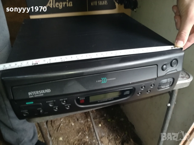 INTERSOUND CDC 8603RM 3 DISC ROTARY CD PLAYER-ВНОС SWISS 0911251842LCHERY2, снимка 2 - Ресийвъри, усилватели, смесителни пултове - 52353771