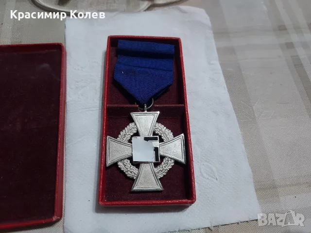 Немски кръстове за дългогодишна служба в полицията - 2 бр, снимка 3 - Антикварни и старинни предмети - 56260962