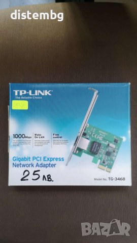 Мрежова карта TP-Link TG-3468, 10/100/1000Mbit/s, PCI-E