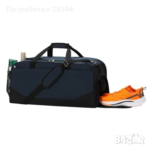 Спортна чанта 47 L с отделение за обувки 24 in сак – тъмносиня