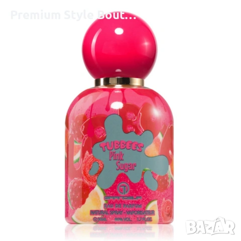 Детски парфюм Tubbees Pink Sugar 50 мл – сладък гурме аромат с праскова, кокос и карамел, снимка 2 - Дамски парфюми - 54122867