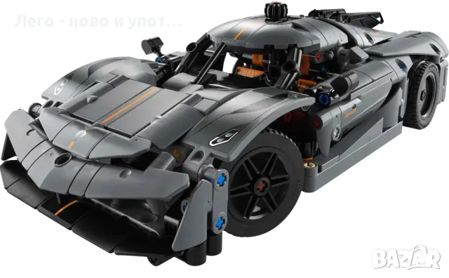 НОВО LEGO Technic 42173 - Сива хиперкола Koenigsegg Jesko, снимка 2 - Конструктори - 49116055