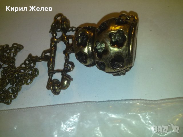 МЕСИНГОР РЕТРО ТЕЛЕФОН ФИГУРКА МЕДАЛЬОН ВИНТИДЖ СТАТУЕТКА 3262, снимка 7 - Колиета, медальони, синджири - 29815054