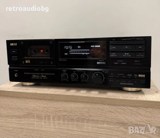 🔉ТОП триглав дек AKAI GX-75 - Reference Master Stereo Cassette Deck - профилактиран🔉