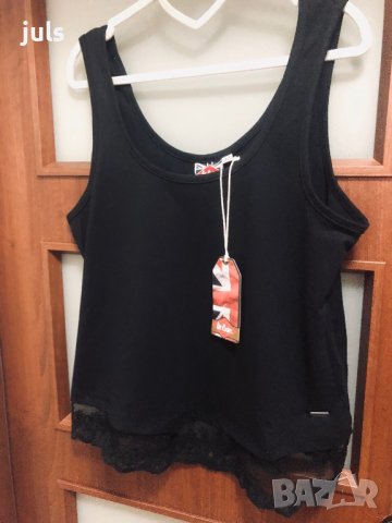 Lee Cooper - черен дамски потник с дантела, снимка 2 - Потници - 37932258