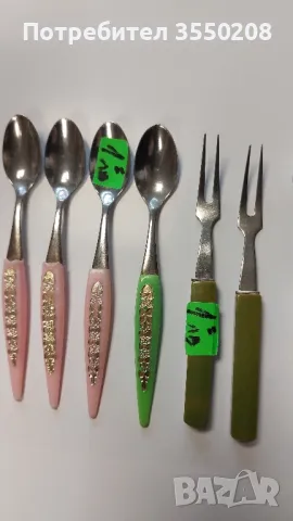 Малки лъжички, вилички, снимка 5 - Прибори за хранене, готвене и сервиране - 49605247