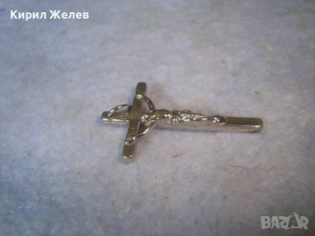 СРЕБРИСТО КАТОЛИЧЕСКО РАЗПЯТИЕ КРЪСТЧЕ - ИТАЛИЯ от НЕРЪЖДАЕМА СТОМАНА 29486, снимка 3 - Колиета, медальони, синджири - 37657372