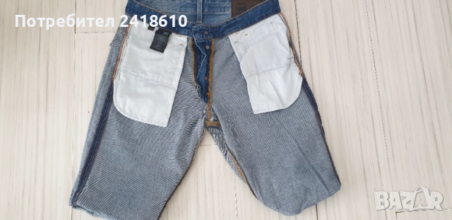 G - Star 3301 Straight  Short Jeans Mens Size 31 - 32 ОРИГИНАЛ! Мъжки Къси Дънкови Панталони!, снимка 10 - Къси панталони - 51555578