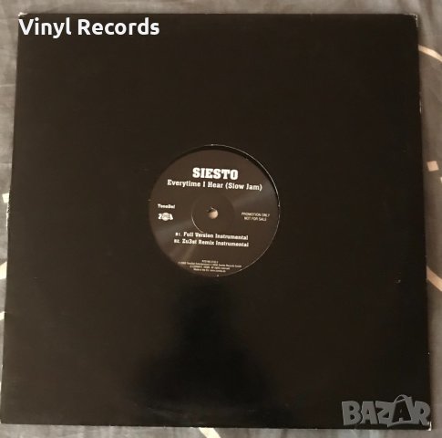 Siesto – Everytime I Hear (Slow Jam) Vinyl, 12", Promo, снимка 2 - Грамофонни плочи - 42272777