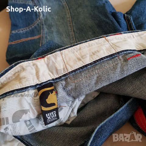 Original Vintage Retro 90's BULLROT WEAR CLOTHING CORP. Denim Hip Hop Rap Graffiti Embroidered Jeans, снимка 5 - Дънки - 38600310