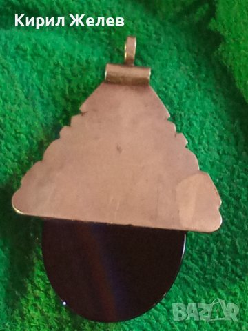 ЕТИОПСКИ СРЕБЪРЕН МЕДАЛЬОН АМУЛЕТ с ЧЕРЕН ОНИКС РЪЧНО с КАЛЕМ ОРНАМЕНТИРАН АБСОЛЮТЕН УНИКАТ 17479, снимка 6 - Антикварни и старинни предмети - 31196303