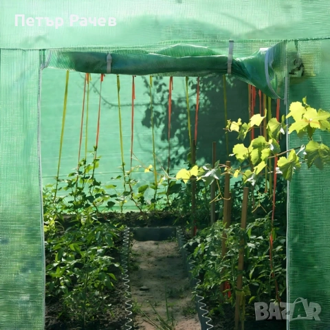 Резервно покривало за оранжерия 3x2x2м – Армирано UV , с цип и прозорци (без рамка), снимка 6 - Оранжерии - 53984348
