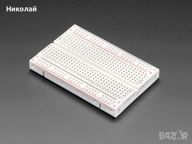 Макетна платка (Breadboard) за прототипиране – 400 гнезда, самозалепваща, снимка 2 - Друга електроника - 53223946