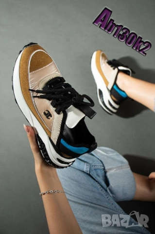 дамски маратонки от естествена кожа chanel , снимка 2 - Маратонки - 51459208