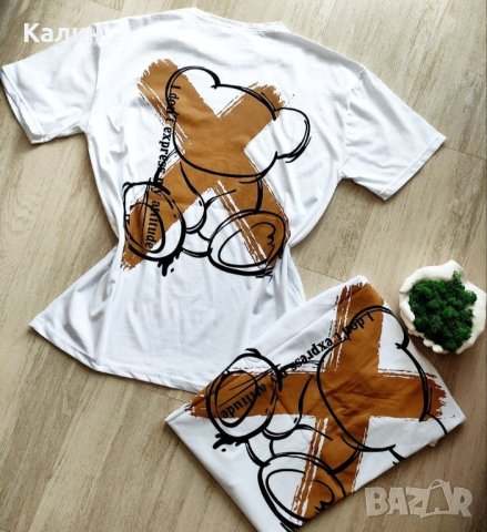 Памучни дамски тениски с гумирано лого - два цвята - 24 лв., снимка 6 - Тениски - 44289384