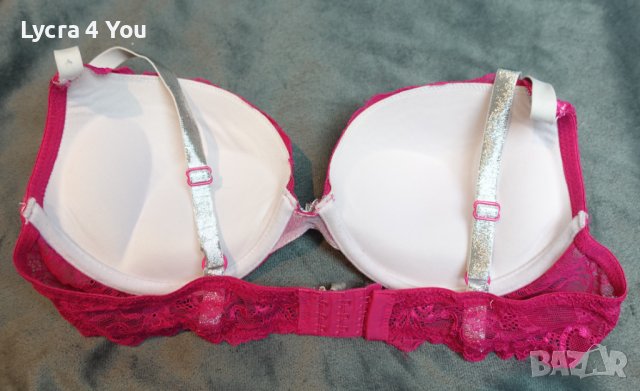 MisterLady.com 75C уникален цикламен сутиен с бляскави презрамки, снимка 13 - Бельо - 38323611