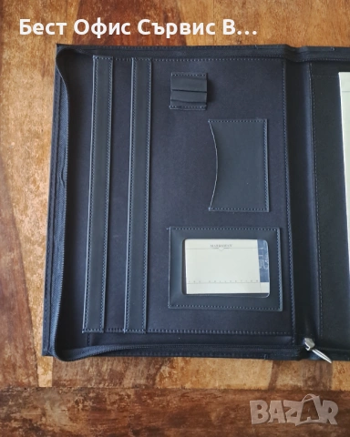 папка за документи синя с цип промазан плат с полиестер Марксман Marksman А4 , снимка 3 - Ученически пособия, канцеларски материали - 52554618