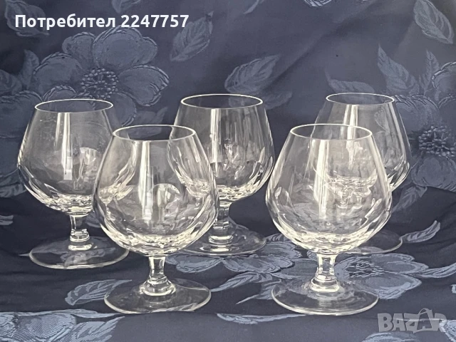 Кристални чаши за ракия/ коняк, снимка 1