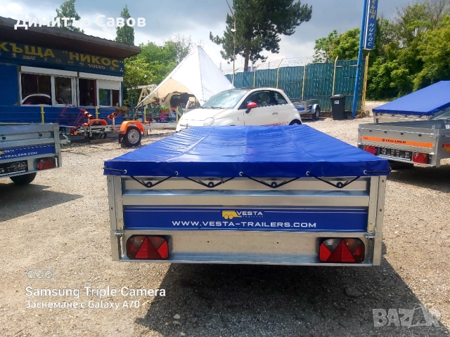 Туристическо, самосвално ремарке VESTA LIGHT 25 с плосък брезент, снимка 5 - Ремаркета - 52041805