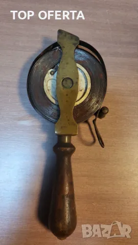 Антична ролетка 20 метра с дръжка за намотаване, снимка 3 - Антикварни и старинни предмети - 48431930