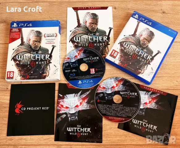 The Witcher 3: Wild Hunt PlayStation 4 PS4 заедно със soundtrack диск