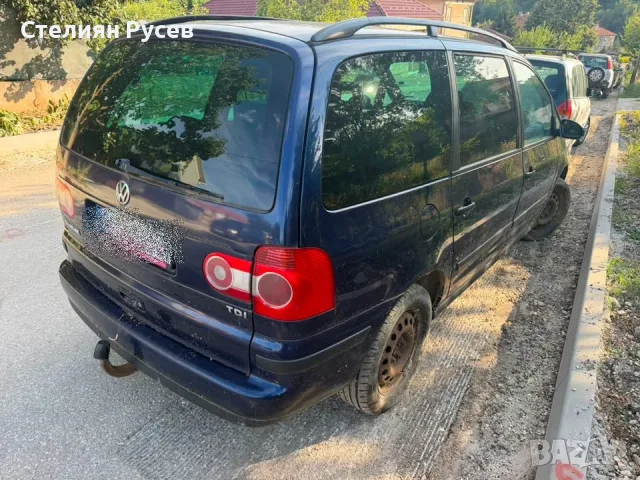 vw sharan 1.9 tdi  116кс facelift АВТОМАТИК , без документи / цяла за части -цена  800 евро -бракува, снимка 16 - Автомобили и джипове - 55943875