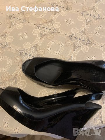 Уникални нови черни силиконови Kartell сандали на платформа , снимка 5 - Сандали - 36967450