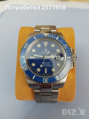 Rolex Submariner automatic,,Smurf,,, снимка 7 - Мъжки - 51706333