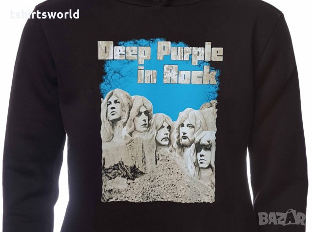 Нов мъжки суичър с трансферен печат на музикалната група Deep Purple (Дийп Пърпъл), снимка 5 - Суичъри - 31757854